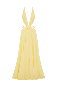 Lulu Maxi Dress – Lemon