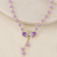 Iconic Purple Swan Necklace