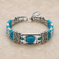 Bohemian Turquoise Open Bracelet