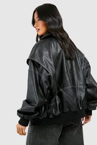 ISABEL | OVERSIZED LEATHER JACKET