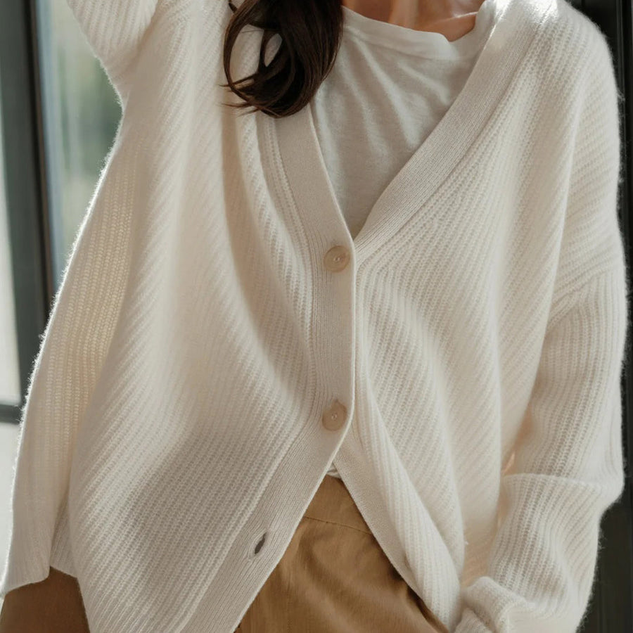 Sarah | Women's Classic Button Knit Cardigan