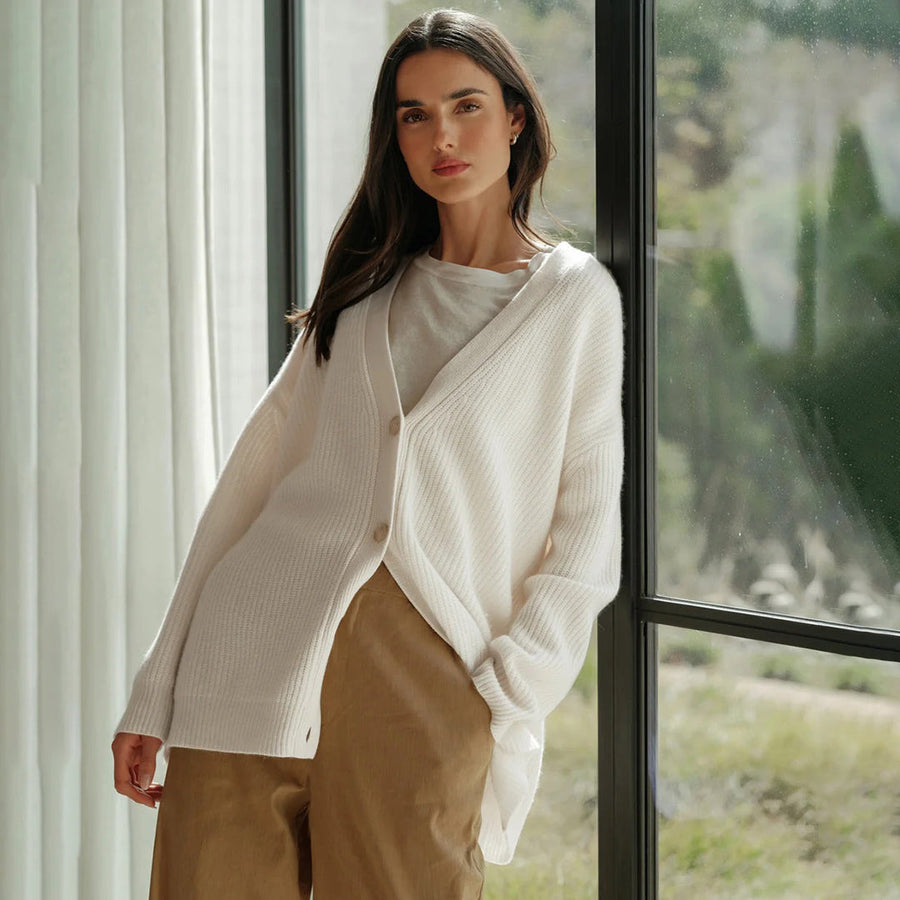 Sarah | Women's Classic Button Knit Cardigan