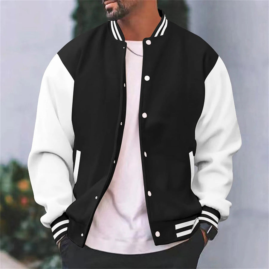 Jakob | Men's Retro Varsity Bomber Jacket