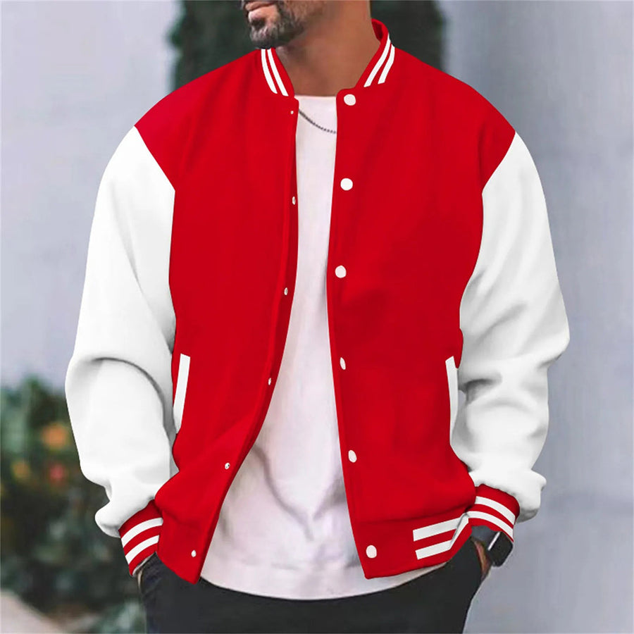 Jakob | Men's Retro Varsity Bomber Jacket