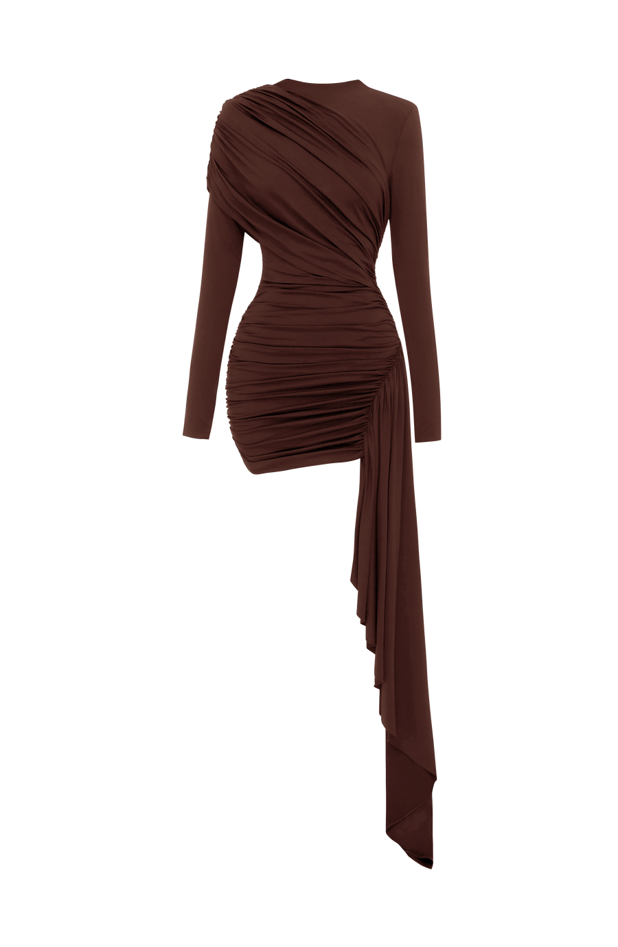 Celeste Mini Dress – Plum Brown