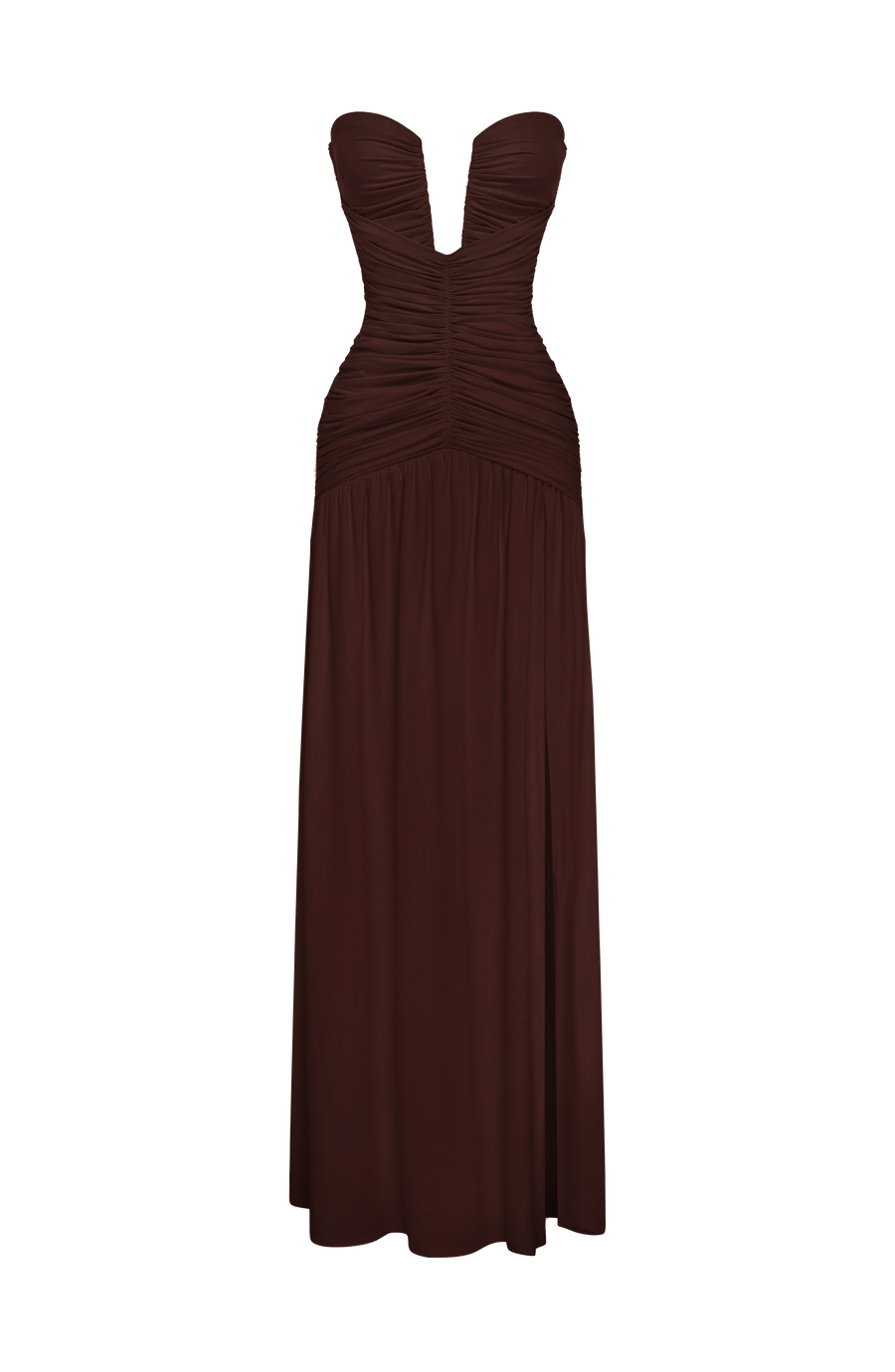 Constance Maxi Dress – Plum Brown