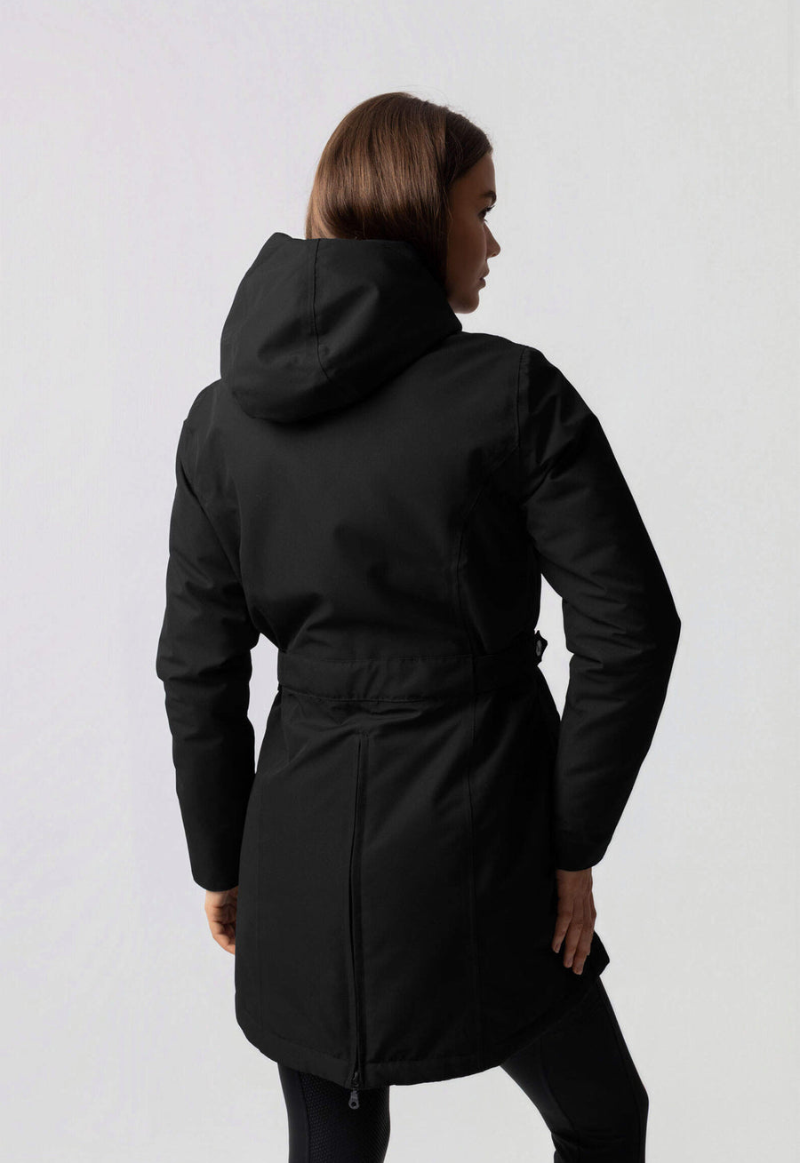 JADE | HOODED HIGH NECK UTILITY PARKA COAT