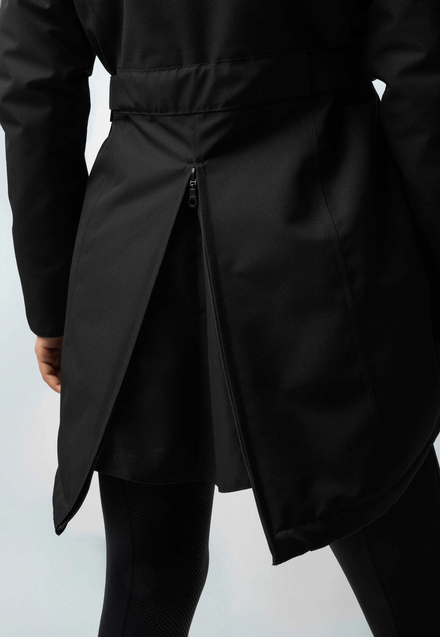 JADE | HOODED HIGH NECK UTILITY PARKA COAT