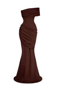 Anaya Gown – Plum Brown