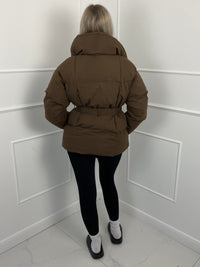 KARLY | SHORT BELTED PUFFER JACKET