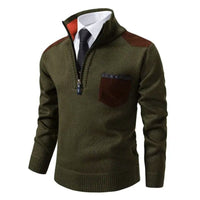 Wilhelm | Men's Quarter Zip Sweater with Chest Pocket