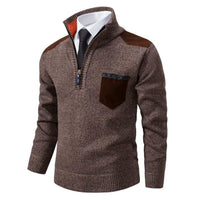 Wilhelm | Men's Quarter Zip Sweater with Chest Pocket