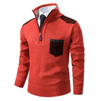 Wilhelm | Men's Quarter Zip Sweater with Chest Pocket