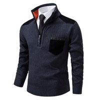 Wilhelm | Men's Quarter Zip Sweater with Chest Pocket