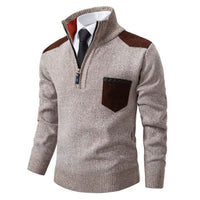 Wilhelm | Men's Quarter Zip Sweater with Chest Pocket