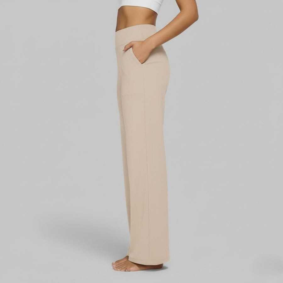 Veronika | Women's Comfortable Wide Leg Stretch Lounge Trousers