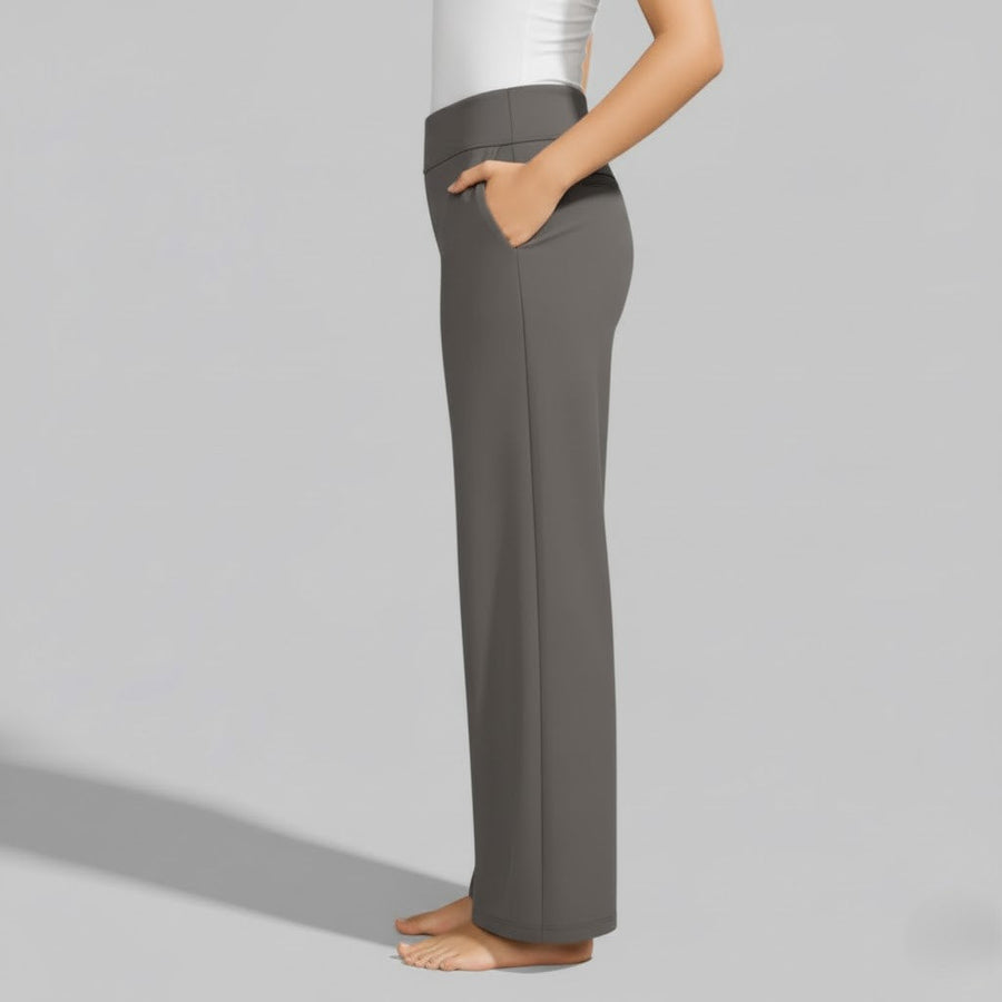Veronika | Women's Comfortable Wide Leg Stretch Lounge Trousers