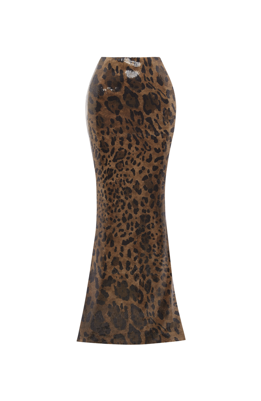 Beatrice Maxi Skirt - Sequin Leopard Print