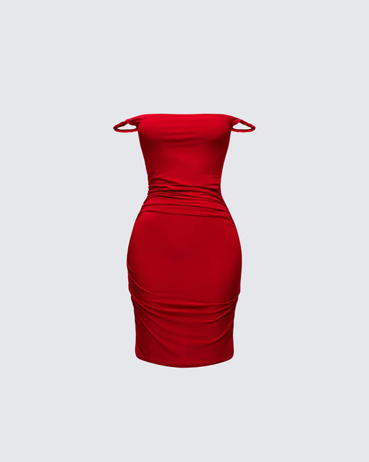 OCTAVIA | RUCHED MINI DRESS