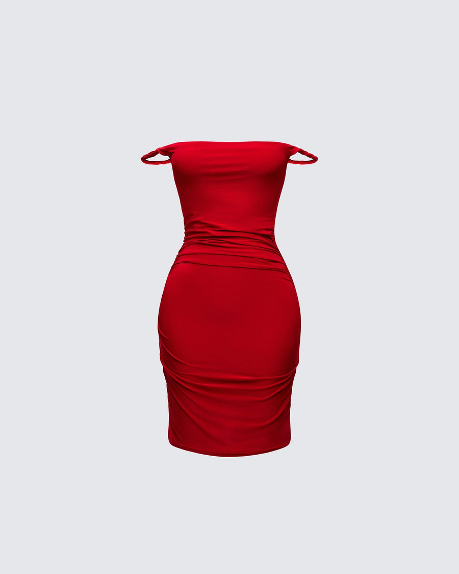 OCTAVIA | RUCHED MINI DRESS