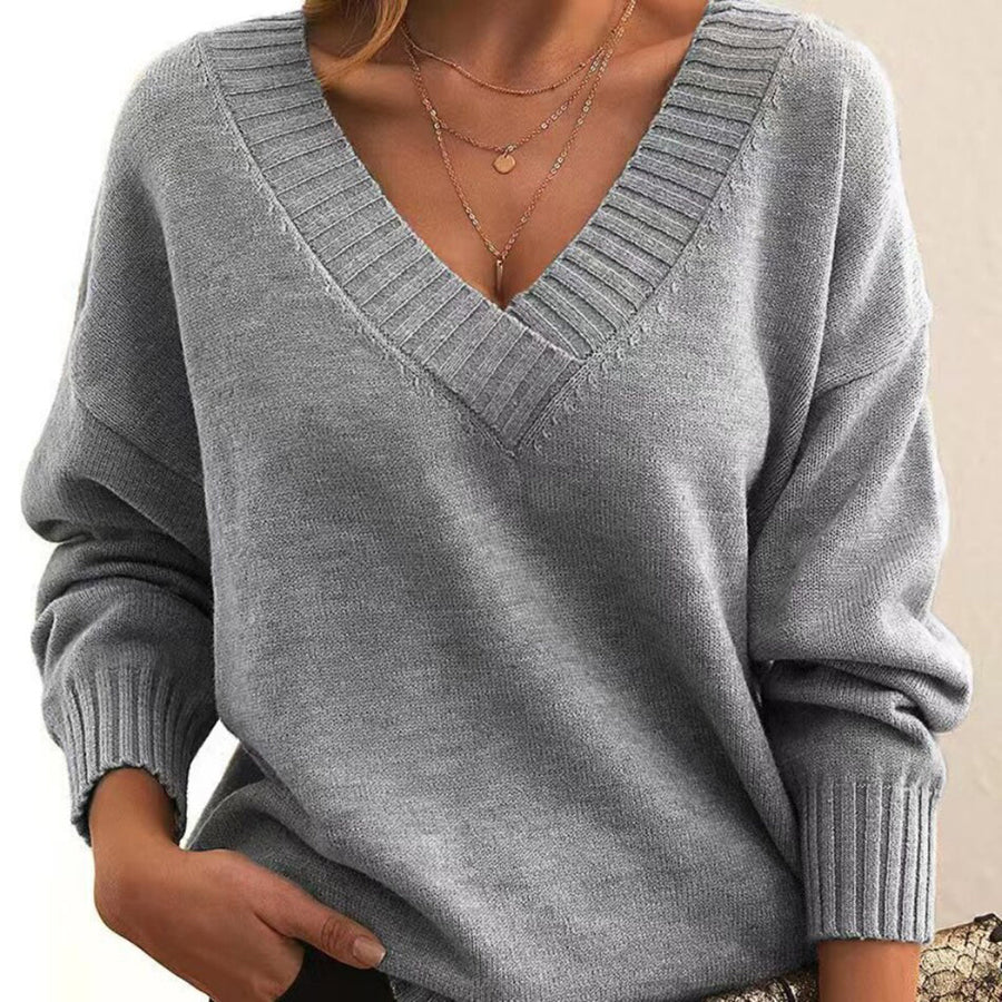 Edith | Women's Relaxed V-Neck Sweater