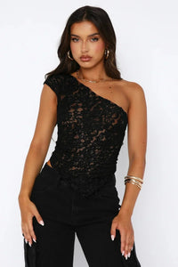 Baila Lace Top in Black