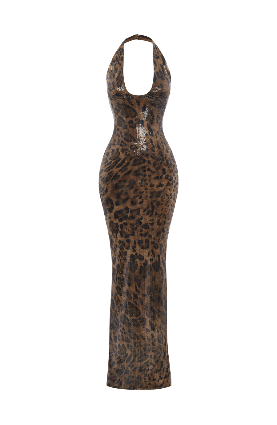 Karla Maxi Dress - Sequin Leopard Print