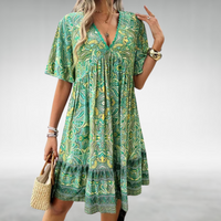 Michaela | Women's Summer Boho Paisley Mini Dress