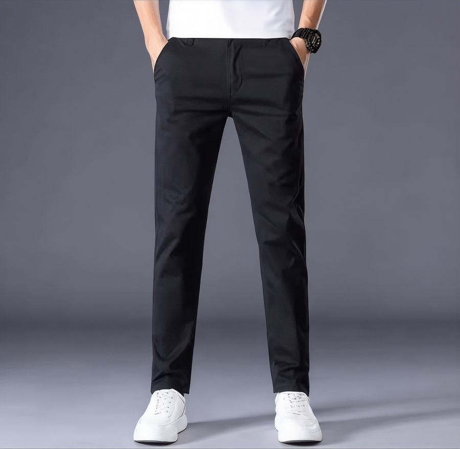 Men's Slim Fit Business Trousers - Classic Smart Casual Style