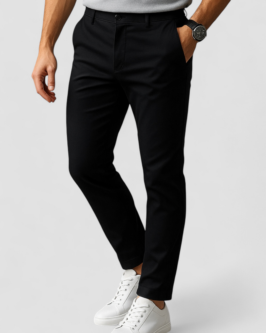 Men's Slim Fit Business Trousers - Classic Smart Casual Style