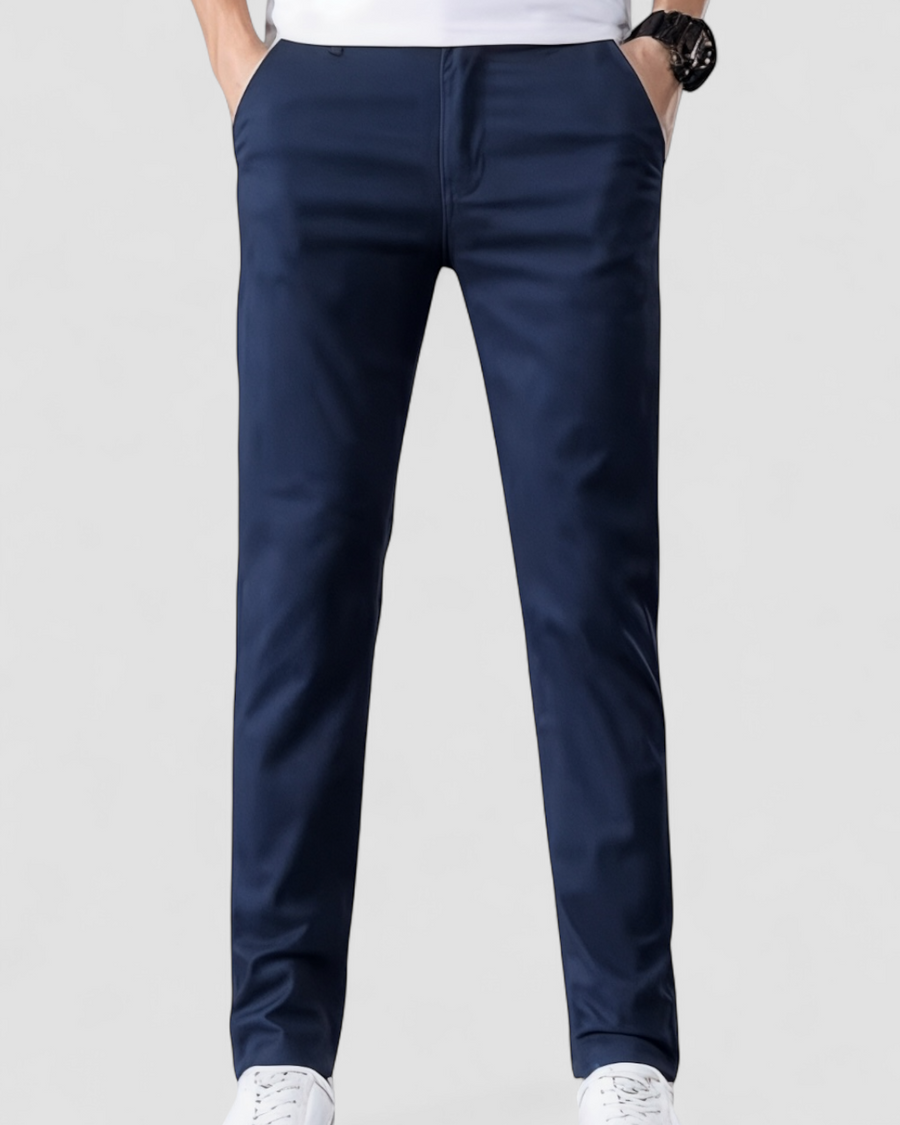 Men's Slim Fit Business Trousers - Classic Smart Casual Style