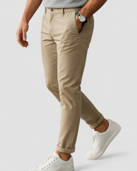 Men's Slim Fit Business Trousers - Classic Smart Casual Style
