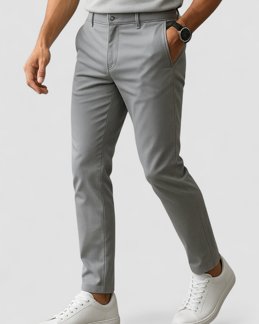 Men's Slim Fit Business Trousers - Classic Smart Casual Style
