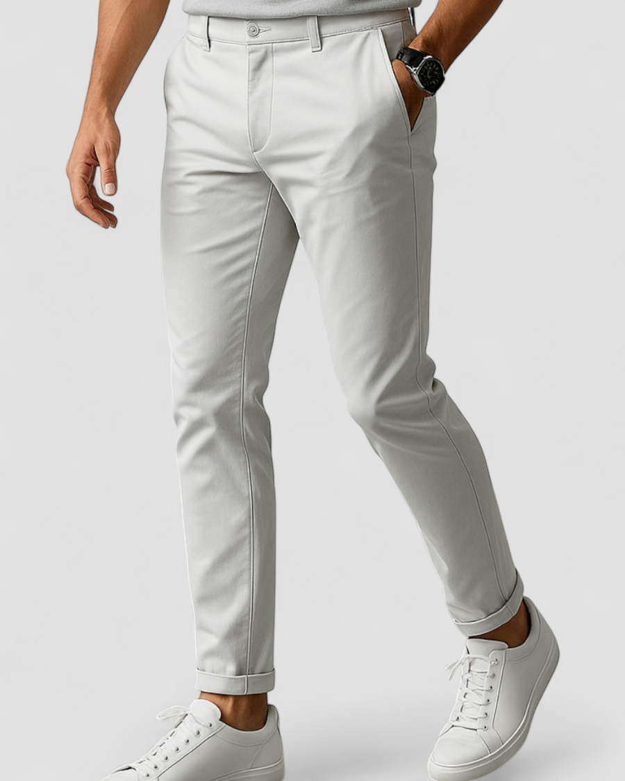 Men's Slim Fit Business Trousers - Classic Smart Casual Style