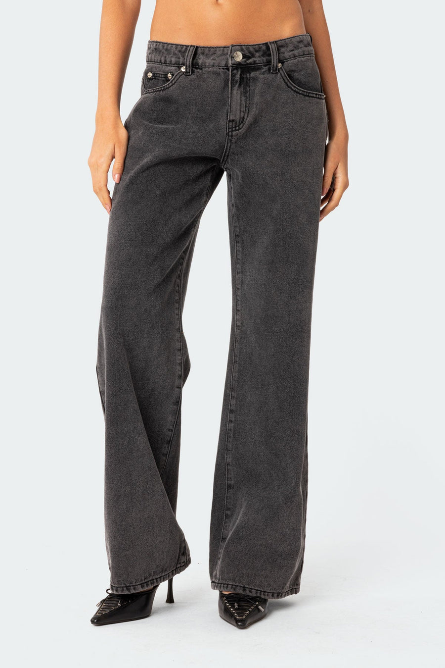 RAELYNN WASHED LOW RISE JEANS