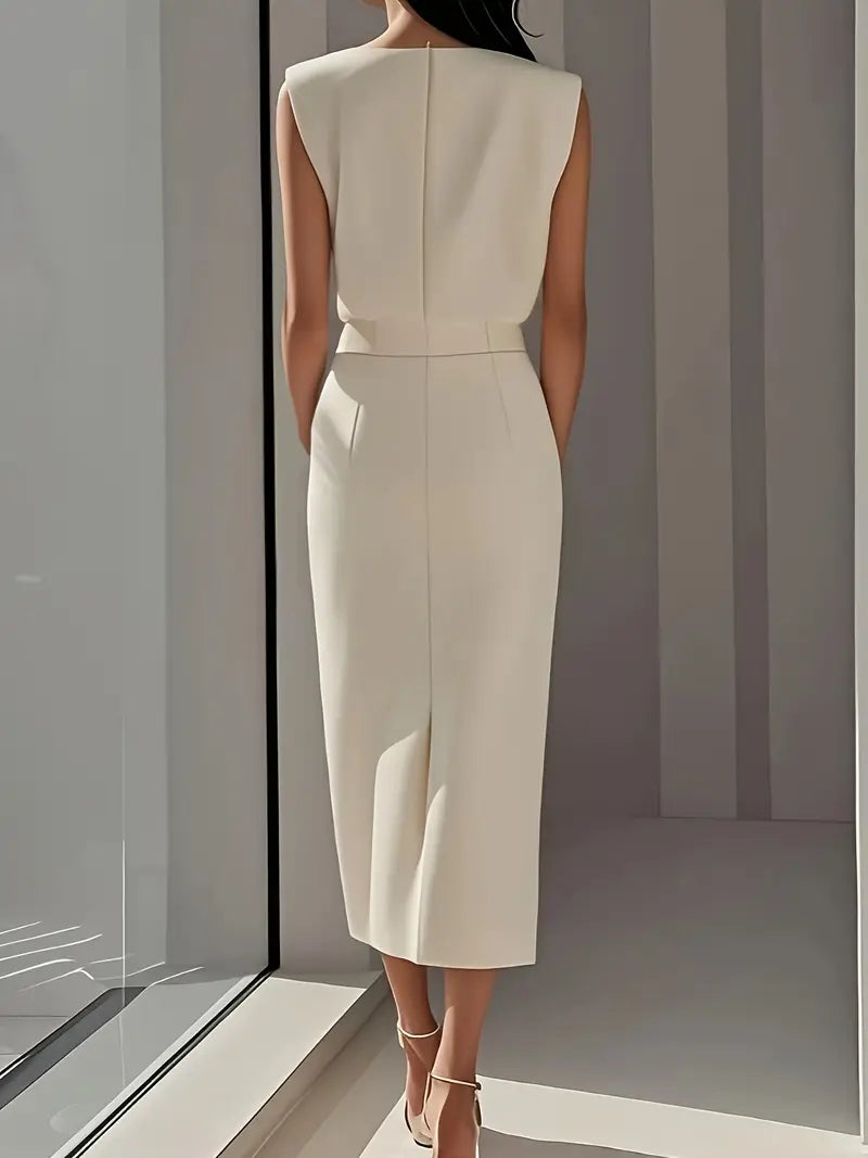 Nina | Midi Dress with Side Slit