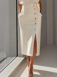 Nina | Midi Dress with Side Slit