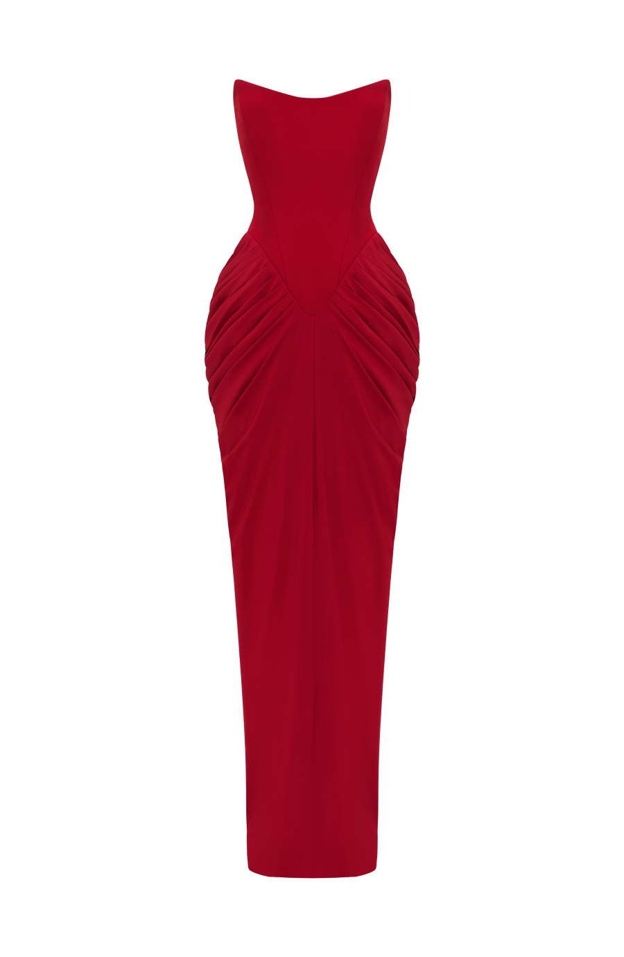 Mary Maxi Dress – Deep Red