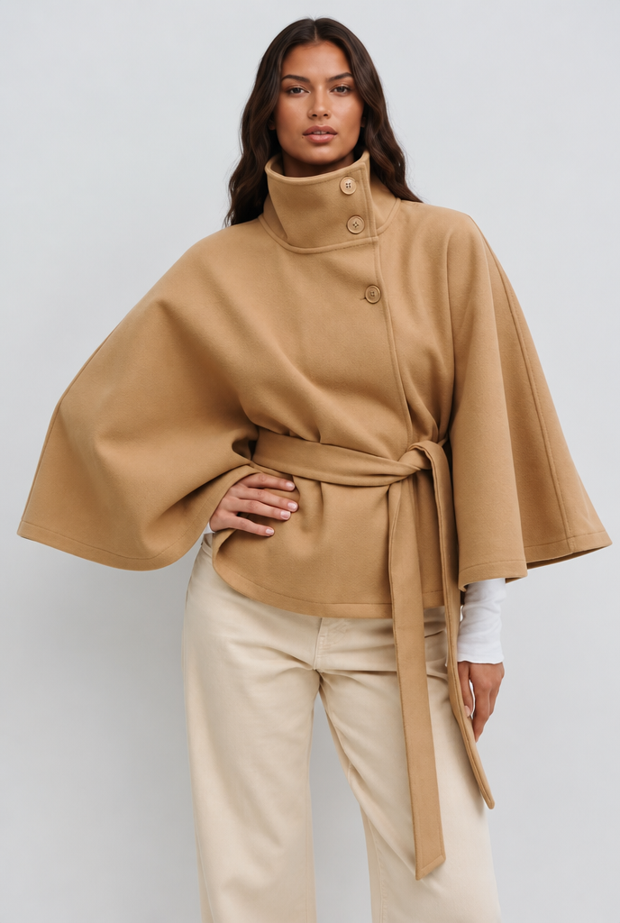 NATALIE | BELTED TAILORED WOOL COAT