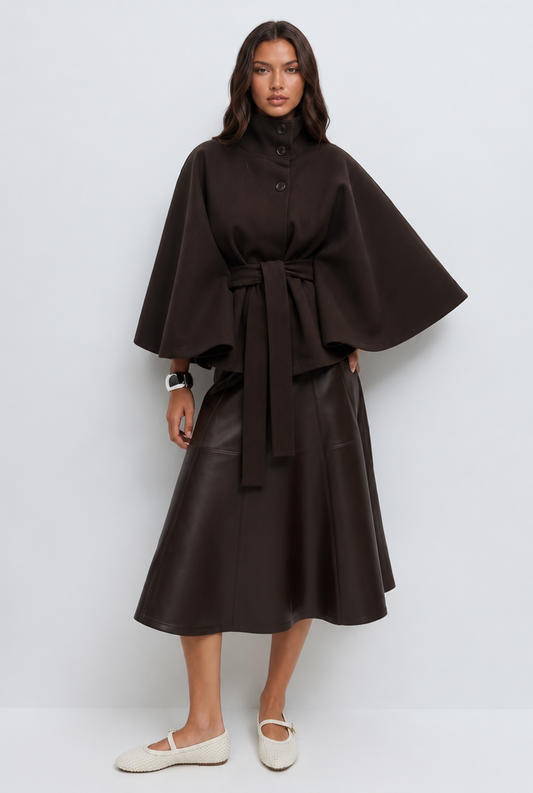 NATALIE | BELTED TAILORED WOOL COAT
