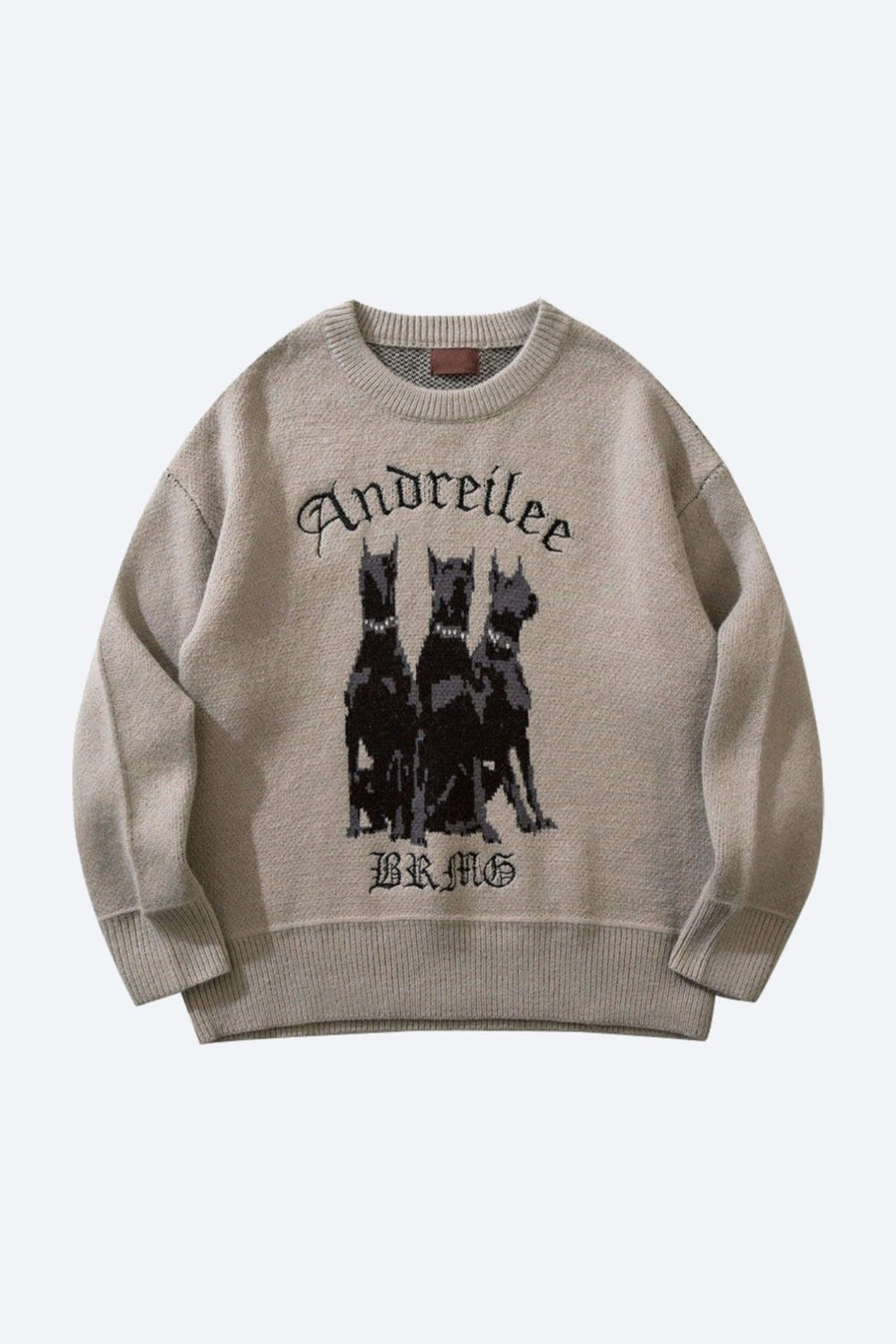 Aandreilee | Men's Dog Print Sweater