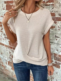 Sylvia | Women's Waffle Knit Relaxed Fit Top