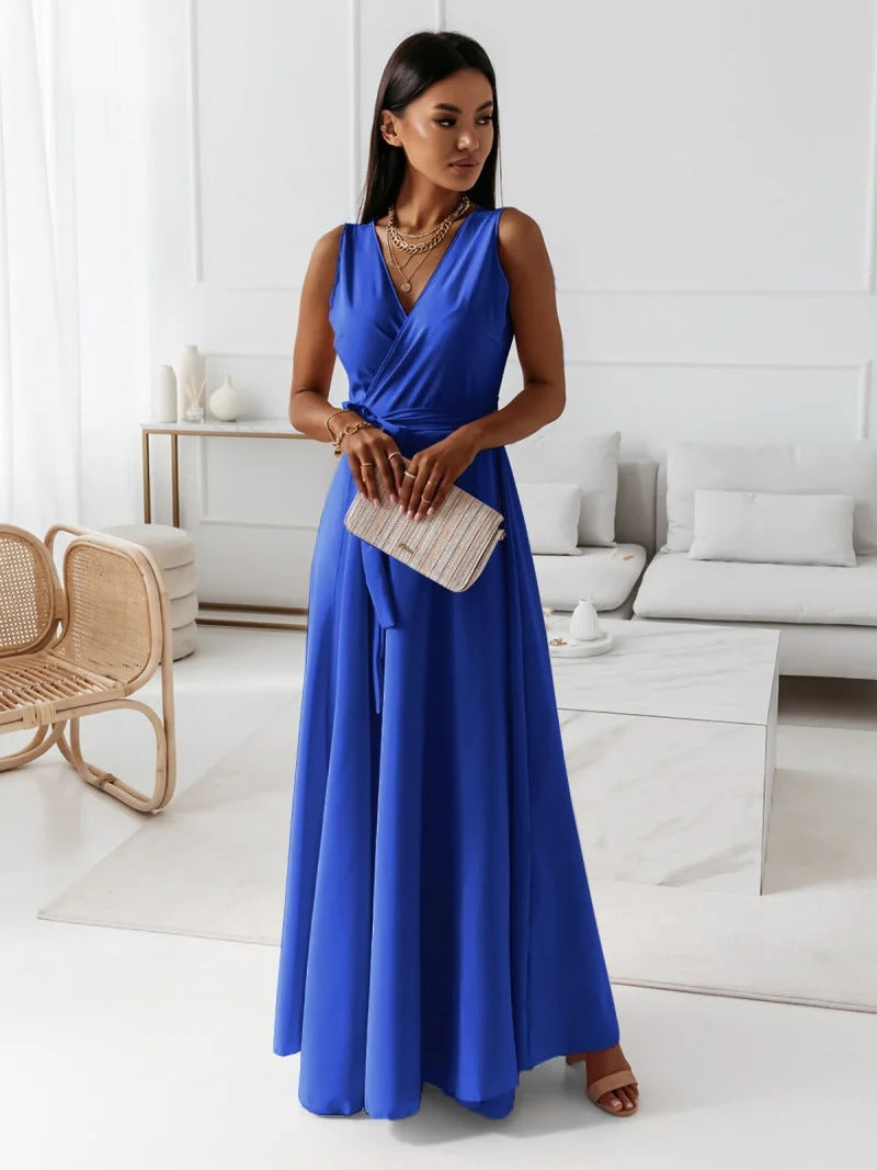 Faye | Women Wedding Guest Elegant Wrap Maxi Dress