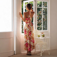 Marion | Women's Floral Halter Maxi Dress