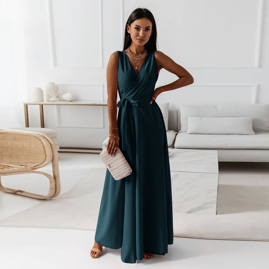 Faye | Women Wedding Guest Elegant Wrap Maxi Dress