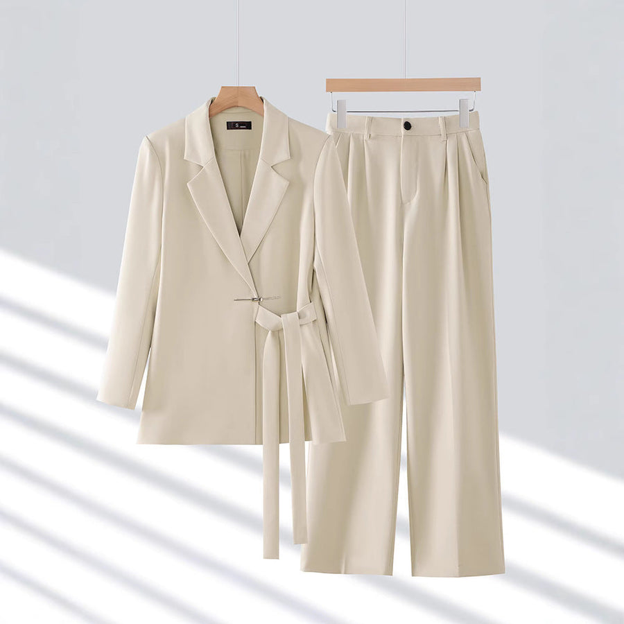 Marion | Women's Classic Double Breasted Blazer Suit Set