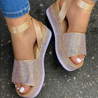 Karin | Women's Flat Open Toe Ankle Strap Sandals