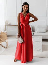Faye | Women Wedding Guest Elegant Wrap Maxi Dress
