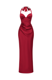 Katia Maxi Dress – Deep Red