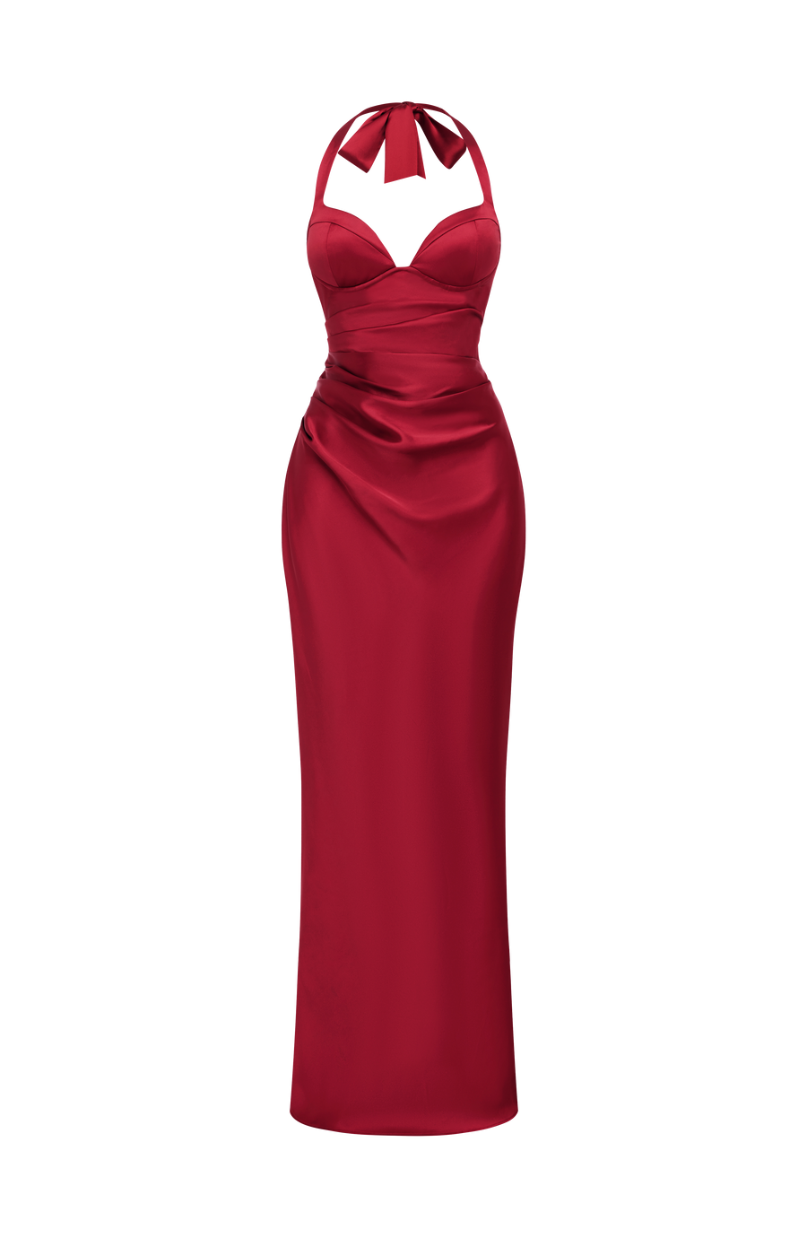 Katia Maxi Dress – Deep Red